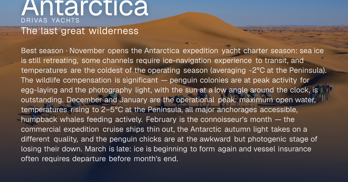 Yacht Charter in Antarctica — Crewed Superyachts | Drivas Yachts